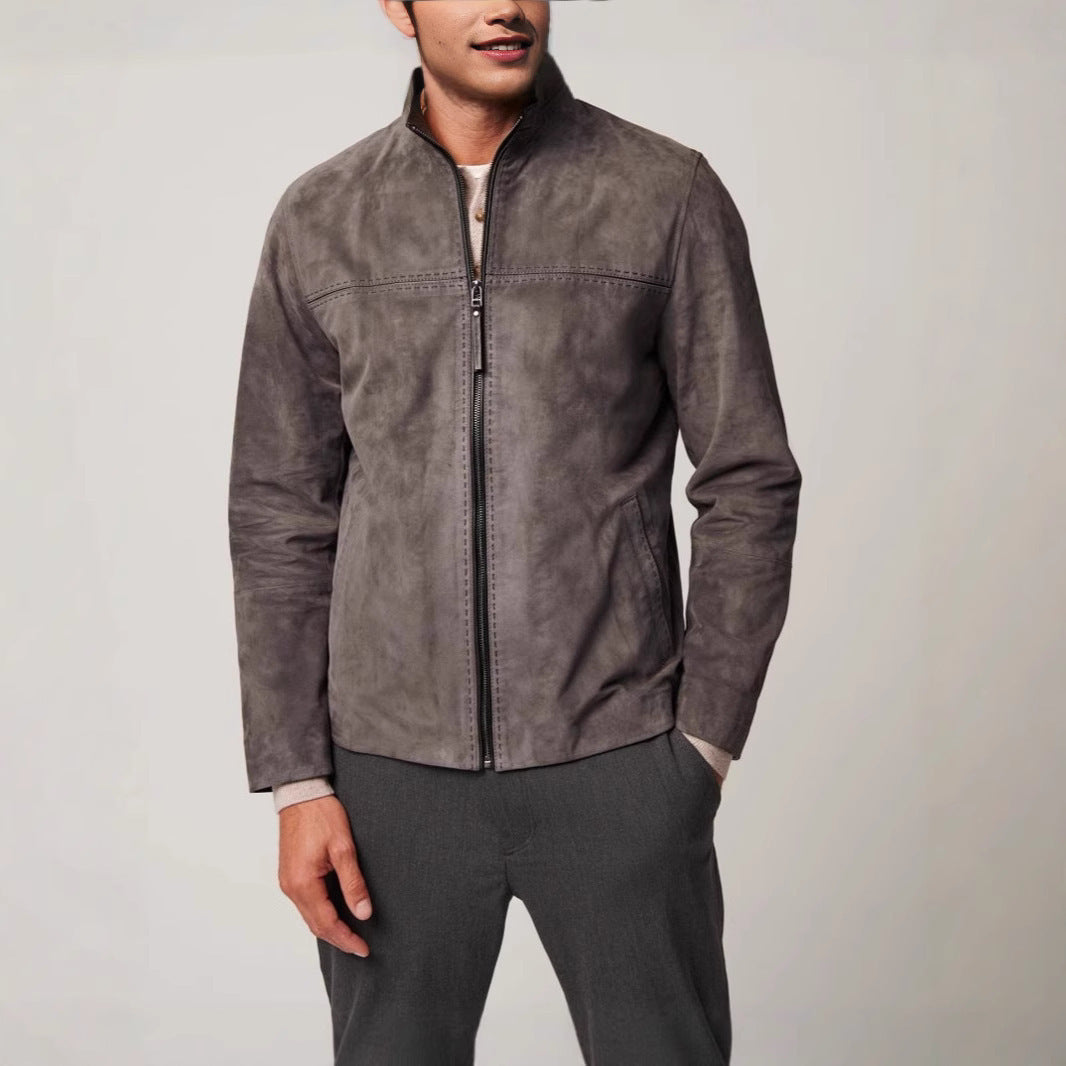 Herren elegante Wildlederjacke Echoarchiv