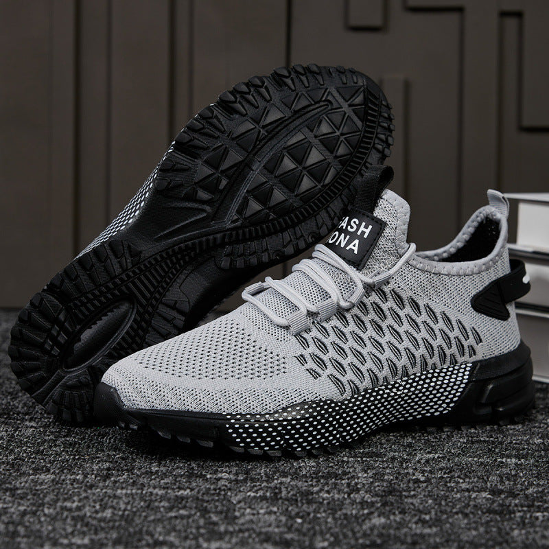 Herren Strick-Sockensneaker für Training und Trail mit robuster Profilsohle Echoarchiv