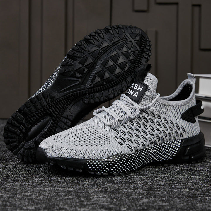 Herren Strick-Sockensneaker für Training und Trail mit robuster Profilsohle Echoarchiv