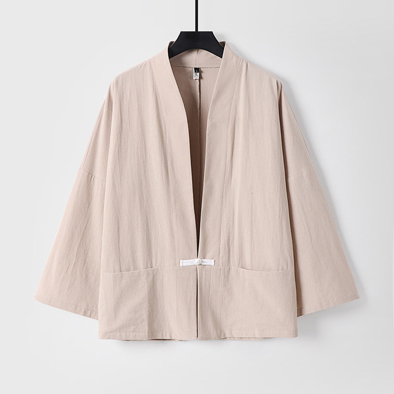 Damen Leichte Kimono-Jacke aus Baumwollmix mit lockerer Passform Echoarchiv