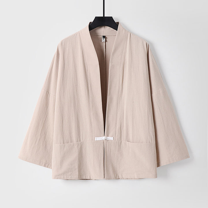 Damen Leichte Kimono-Jacke aus Baumwollmix mit lockerer Passform Echoarchiv