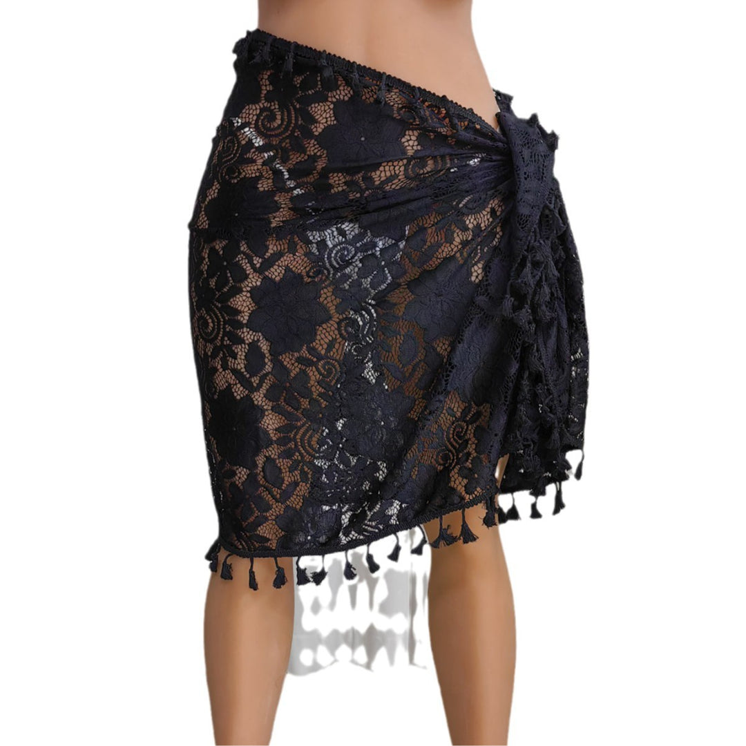 Damen Häkel-Strandsarong mit eleganten Fransen Echo Archiv