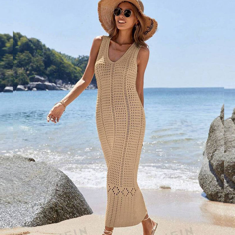 Damen gehäkeltes Sommer-Maxikleid Echo Archiv