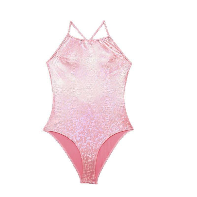 Damen Sportlicher Badeanzug mit modernem Pflanzenmuster Echo Archiv
