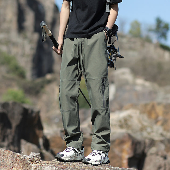 Herren Technische Outdoor- und Wanderhose mit Reißverschlusstaschen und verstellbarer Taille Echo Archiv