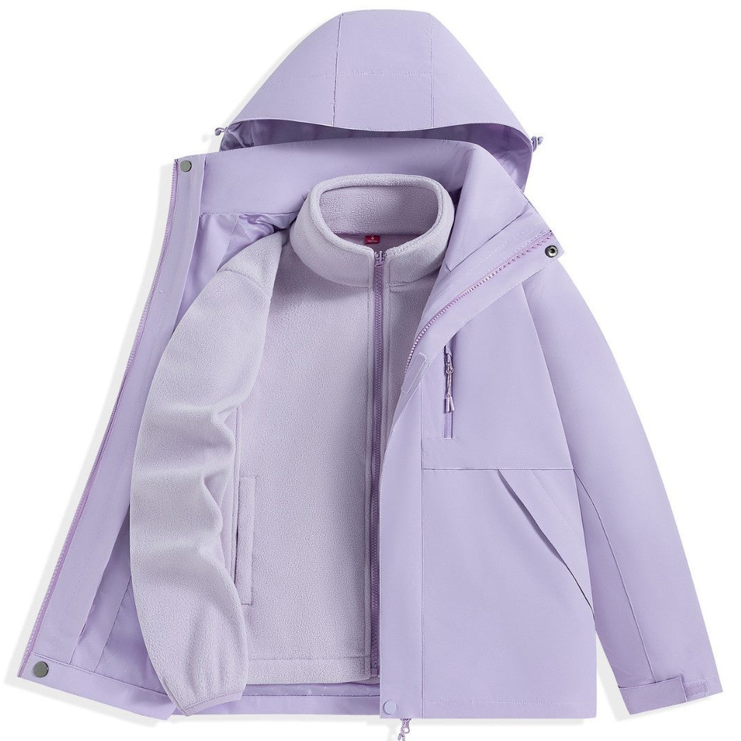 Herren zweilagiger Outdoorparka mit herausnehmbarer Fleece-Innenjacke und Kapuze Echo Archiv