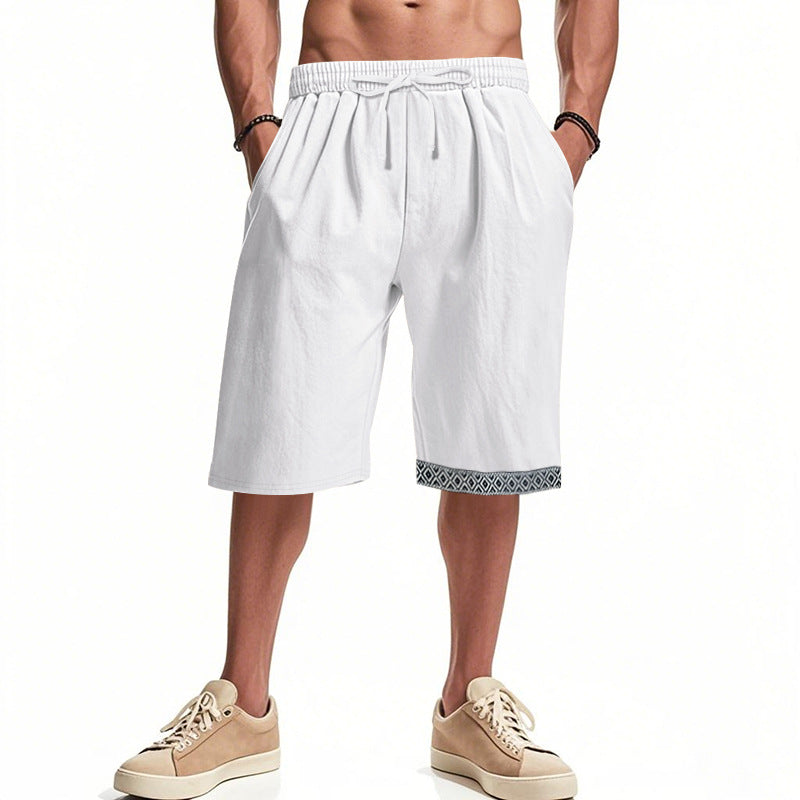 Herren lässige Bermudashorts mit elastischem Bund und Kordelzug Echoarchiv
