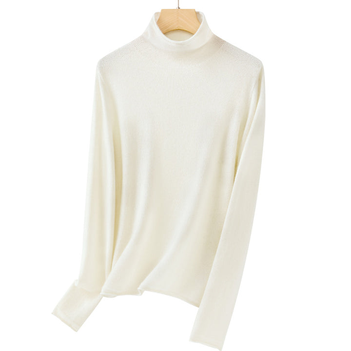 Damen Feiner Rollkragenpullover aus ultraleichtem Feinstrick mit schlanker Silhouette Echoarchiv