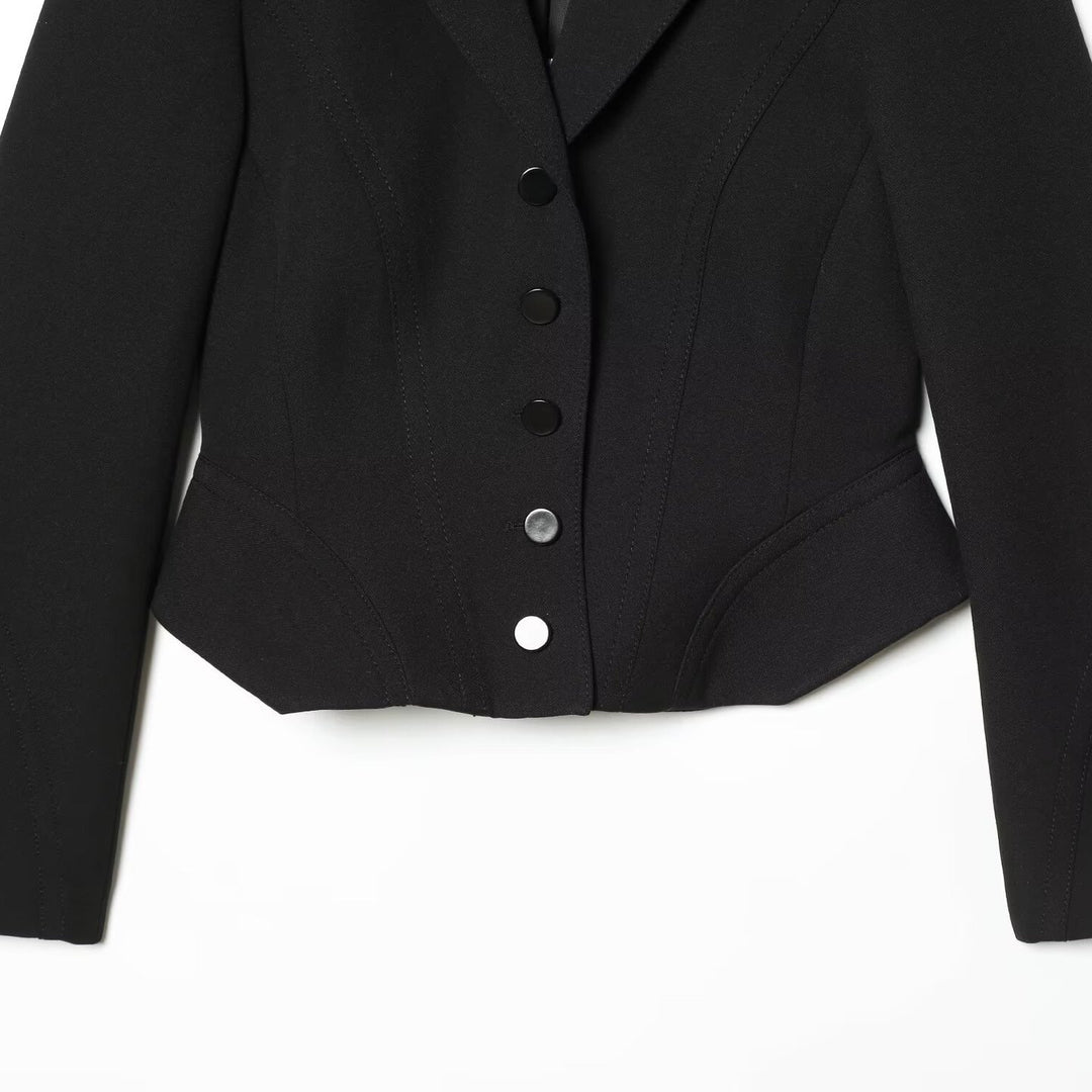 Damen Taillierter Blazer mit Korsettnähten und figurformender Taille Echo Archiv