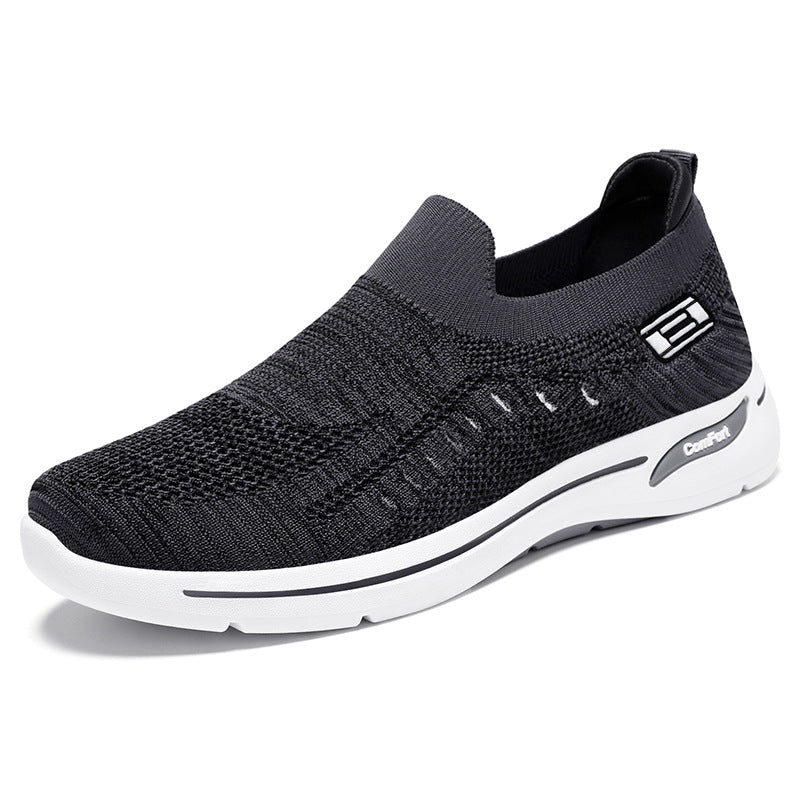 Damen nan ultraleichter gestrickter Slip-On Walking-Sneaker mit nahtlosem Sockenschaft und dämpfender EVA-Comfort-Zwischensohle Echo Archiv
