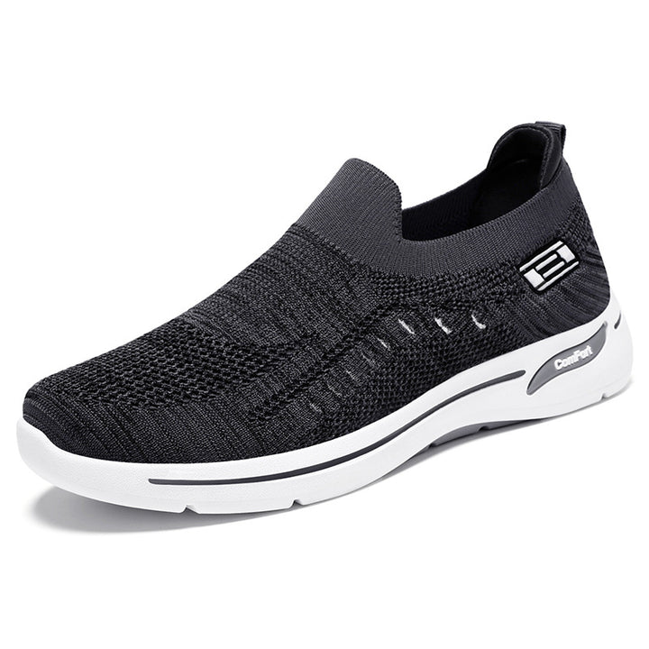 Damen nan ultraleichter gestrickter Slip-On Walking-Sneaker mit nahtlosem Sockenschaft und dämpfender EVA-Comfort-Zwischensohle Echo Archiv
