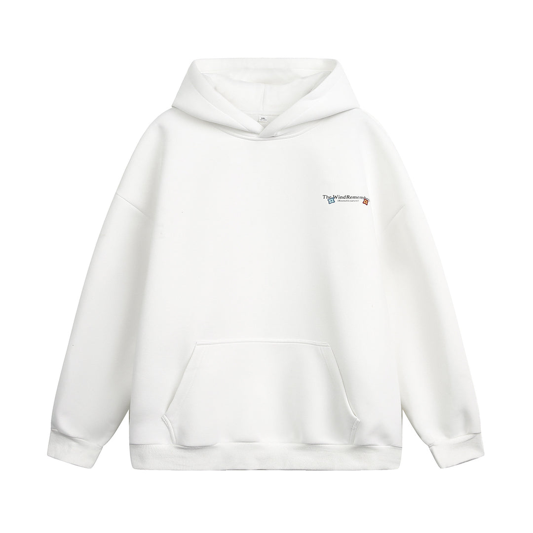 Unisex Schlichter Hoodie mit ballonförmigem Oversize‑Schnitt, gefütterter Kapuze & Kängurutasche Echo Archiv