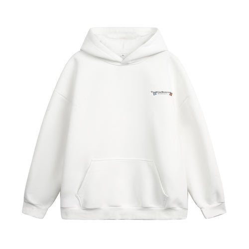 Unisex Schlichter Hoodie mit ballonförmigem Oversize‑Schnitt, gefütterter Kapuze & Kängurutasche Echo Archiv