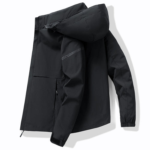 Herren Funktionale Outdoor-Jacke mit verstellbarem Kapuzendesign Echo Archiv