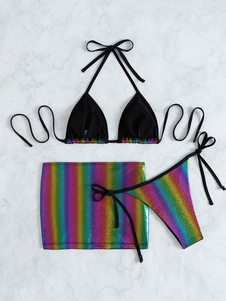 Damen Triangel-Bikini mit trendigem Wickelrock Echo Archiv