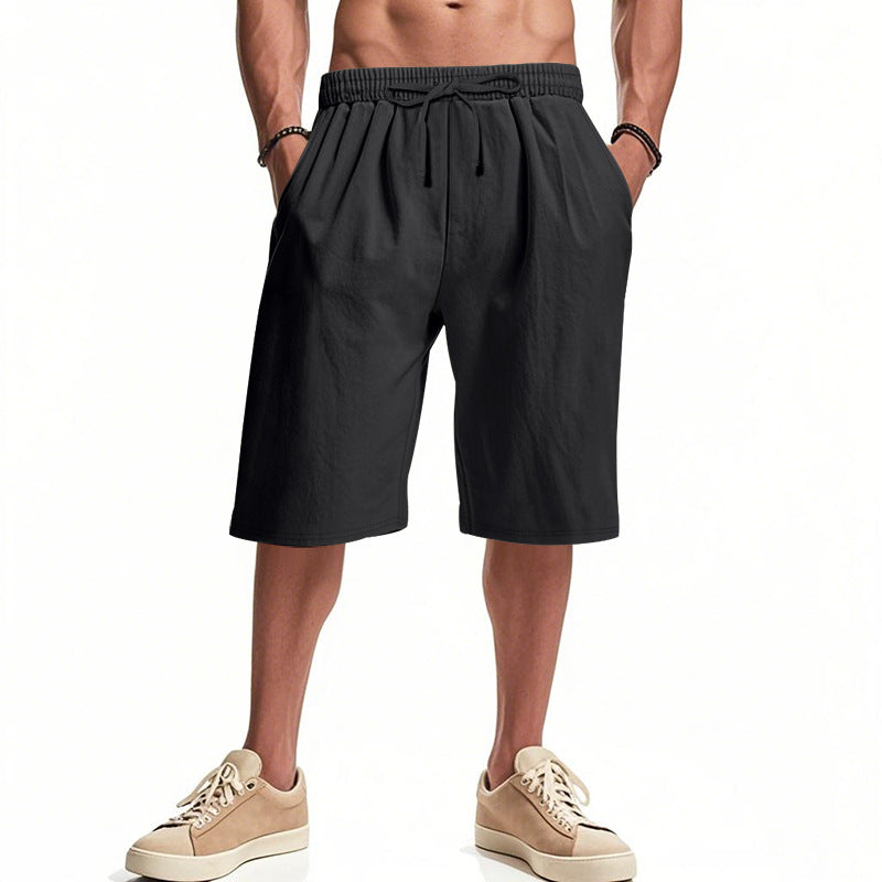 Herren nan lässige Bermudashorts aus Baumwollmix mit elastischem Bund Kordelzug und Seitentaschen Echo Archiv