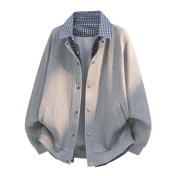 Damen Lässige Langarmjacke mit Karomuster Echo Archiv
