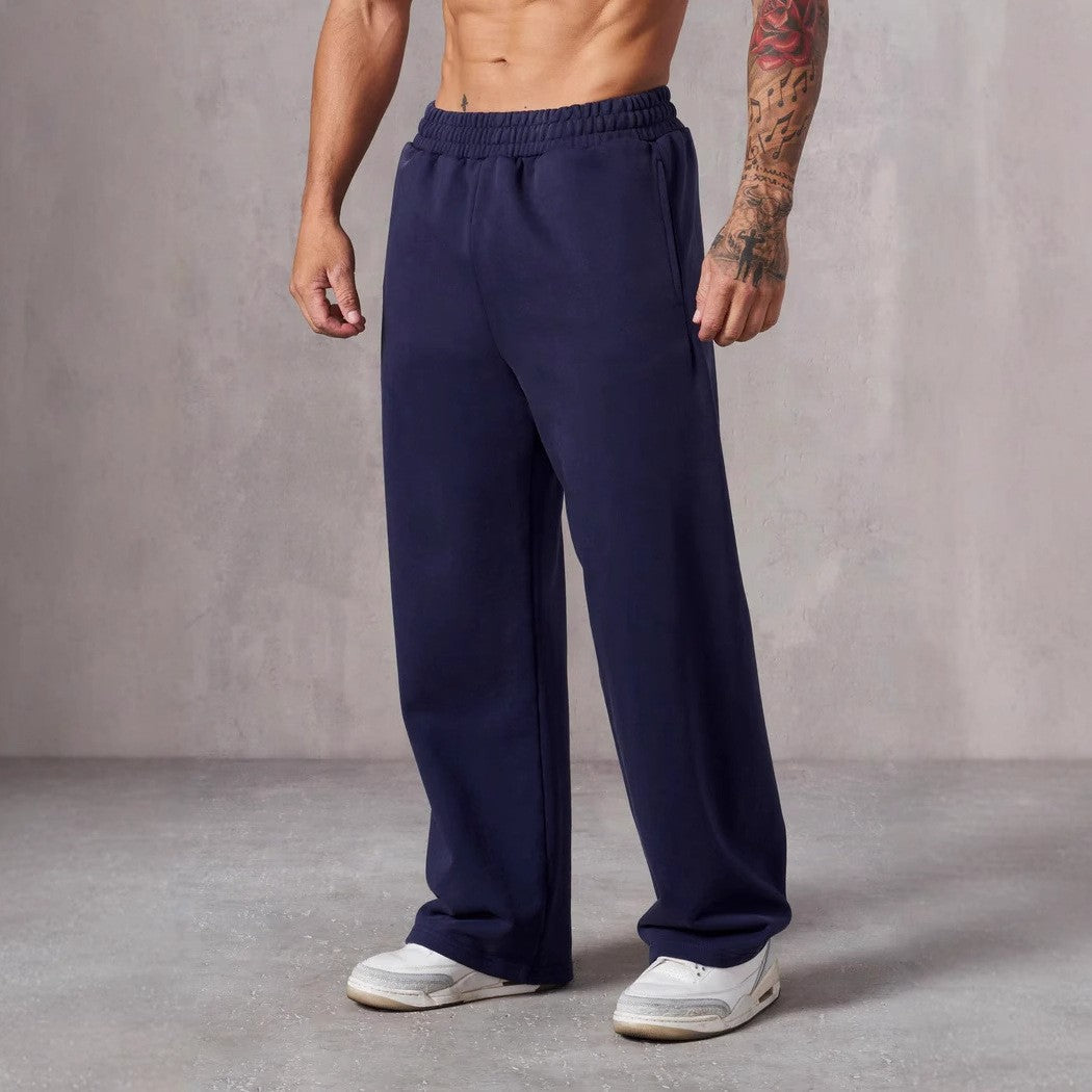 Herren nan lockere Fleece-Jogginghose mit elastischem Bund und geradem Schnitt Echo Archiv