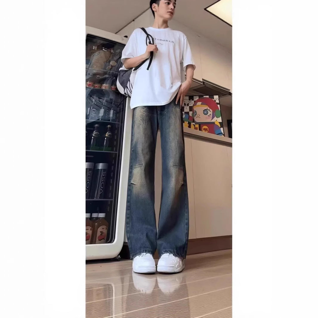 Damen Modische Oversized Jeans Echoarchiv