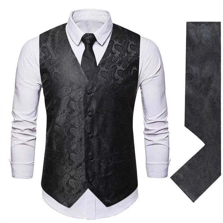 Herren elegante Weste mit Paisley-Muster Echoarchiv