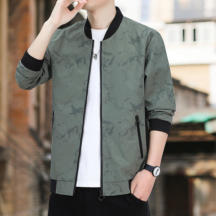 Herren Modische Bomberjacke Echo Archiv