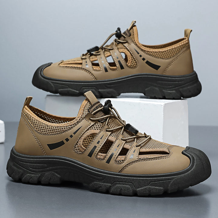 Herren nan robuster Outdoor-Sandalensneaker mit atmungsaktivem Mesh, Schnellzug-Bungee und griffiger Profilsohle Echo Archiv