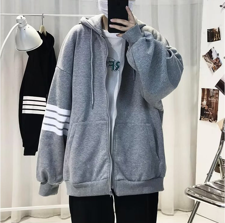 Unisex Bequeme Oversized Kapuzenjacke mit strukturiertem Design Echoarchiv