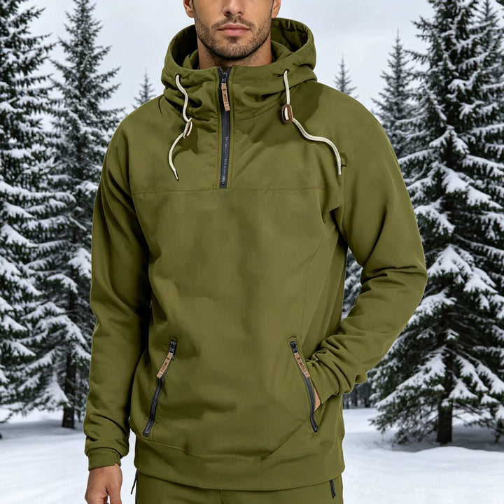 Herren Winddichte Kapuzenjacke Echo Archiv
