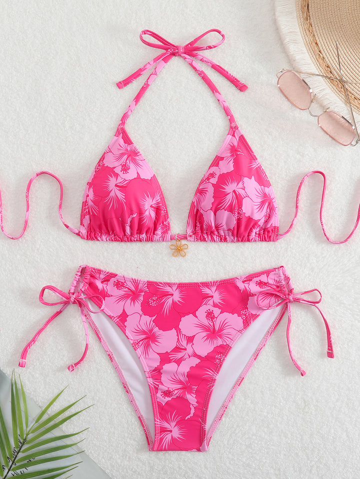 Damen Triangel-Bikini mit verspieltem Blumenprint Echo Archiv