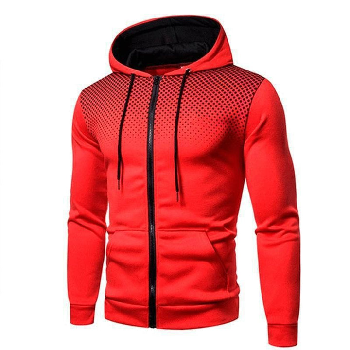 Herren Sportlicher Kapuzenpullover mit stylischem Grafikdesign Echoarchiv