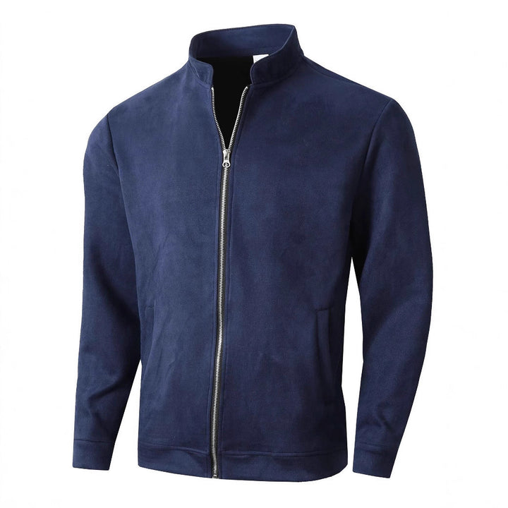 Herren elegante und bequeme Softshelljacke mit hohem Kragen und Durchgehendem Reißverschluss Echoarchiv
