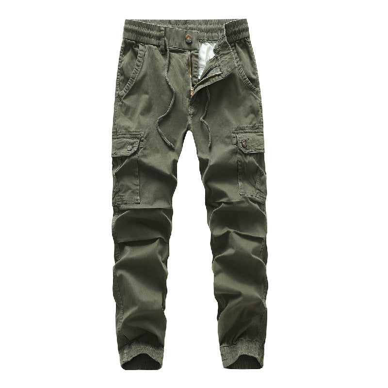 Herren Funktionale Cargo-Joggerhose im Urban-Workwear-Stil mit Kordelbund und Klapptaschen Echo Archiv