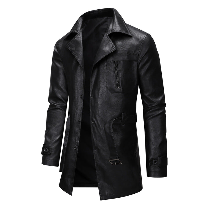 Herren elegante Lederblazerjacke Echoarchiv
