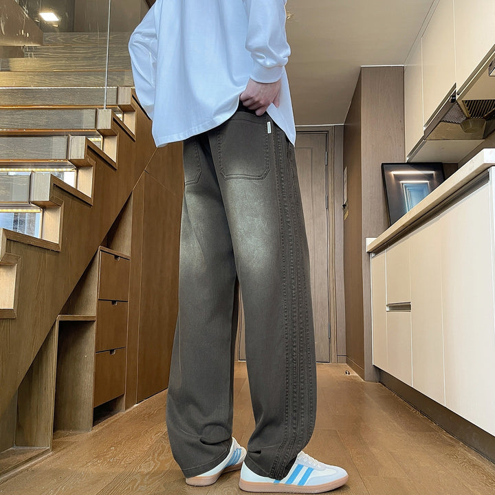 Damen weite Freizeithose mit elastischem Bund und Kordelzug Echoarchiv