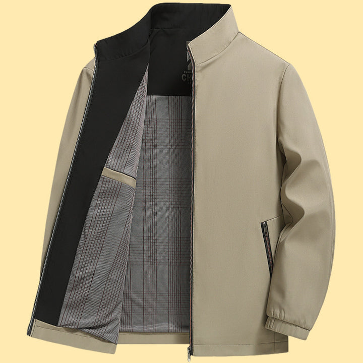 Herren elegante Freizeitjacke mit Stehkragen Echoarchiv