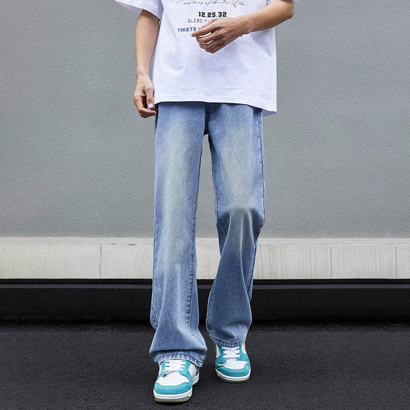 Herren Modische Wide-Leg Jeans Echoarchiv