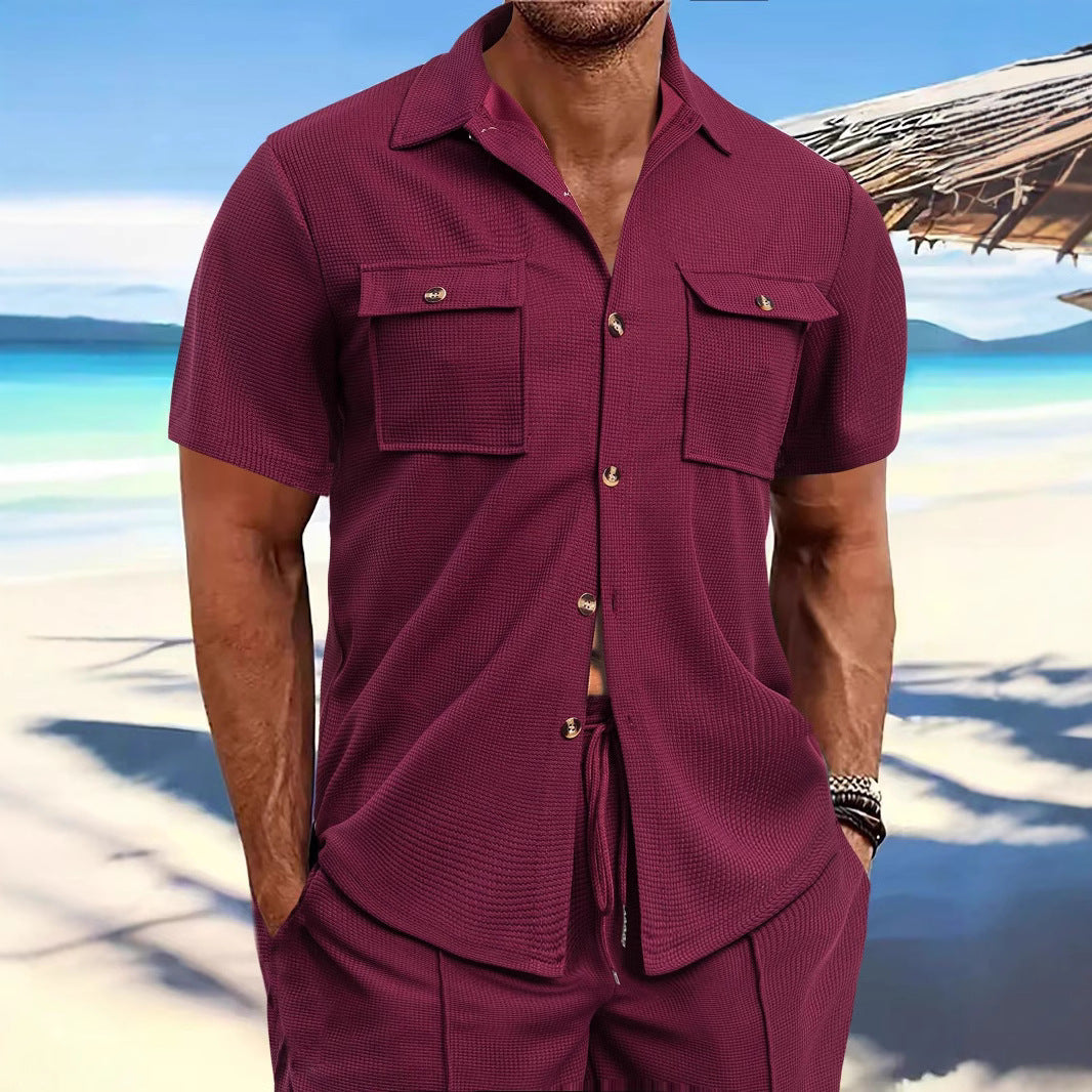 Herren Kurzarm-Hemd mit praktischen Brusttaschen und modernem Design Echoarchiv