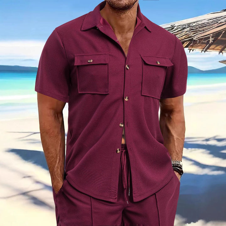 Herren Kurzarm-Hemd mit praktischen Brusttaschen und modernem Design Echoarchiv