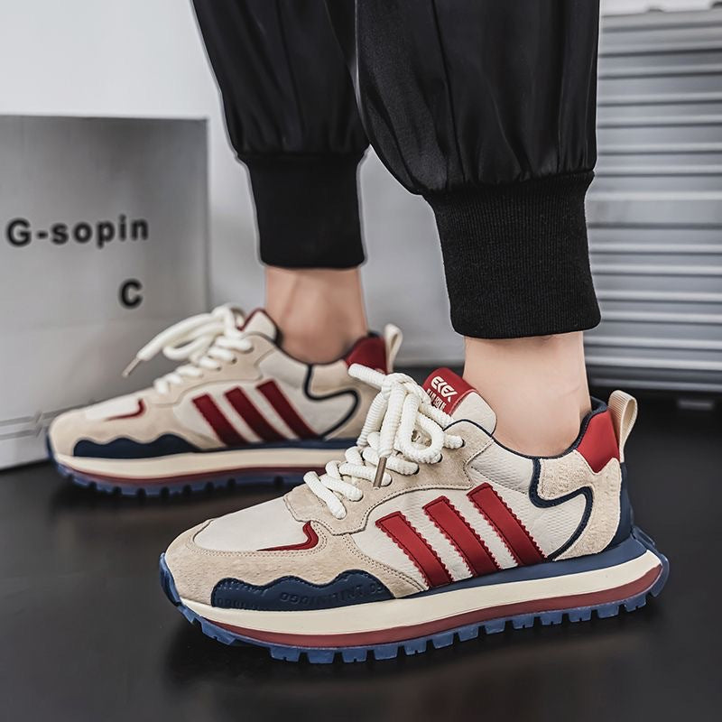 Herren Retro-Sneaker mit Wildleder-Overlays und gedämpfter Profilsohle Echoarhiv
