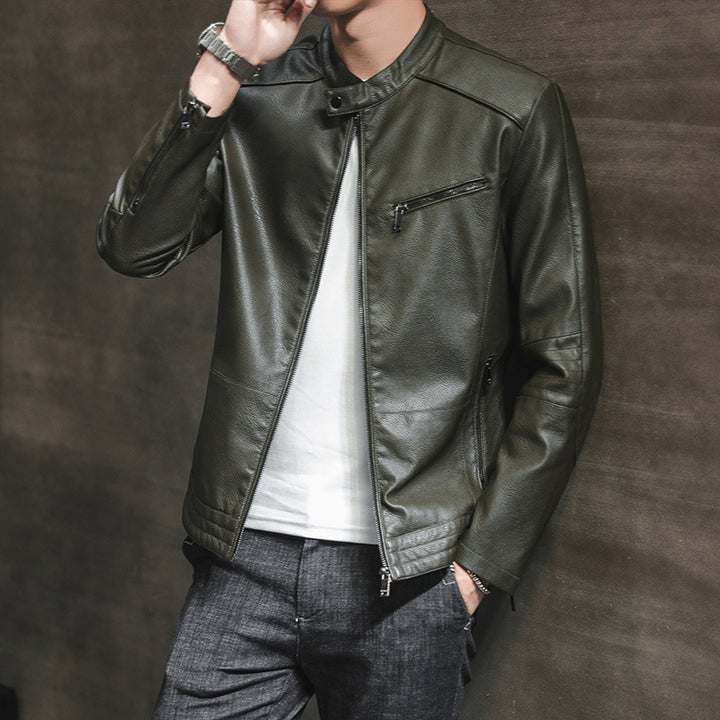Herren Modische Kunstlederjacke Echo Archiv 1788321727