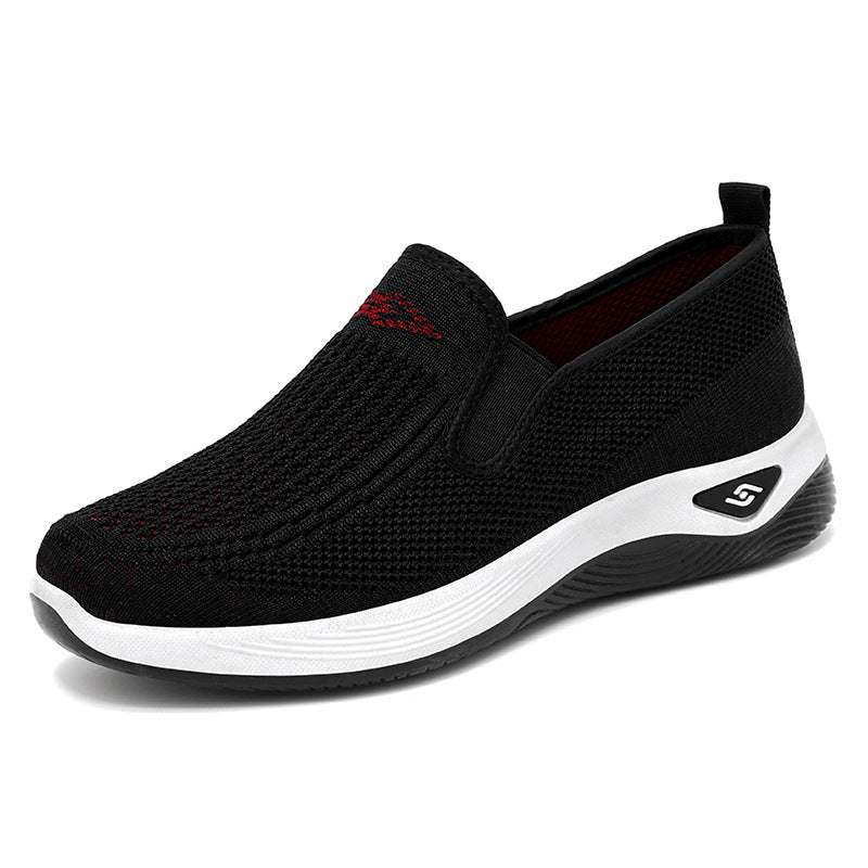 Damen nan gestrickter Slip-On Komfortsneaker mit elastischem Einstieg und Memory-Schaum-Fußbett Echo Archiv