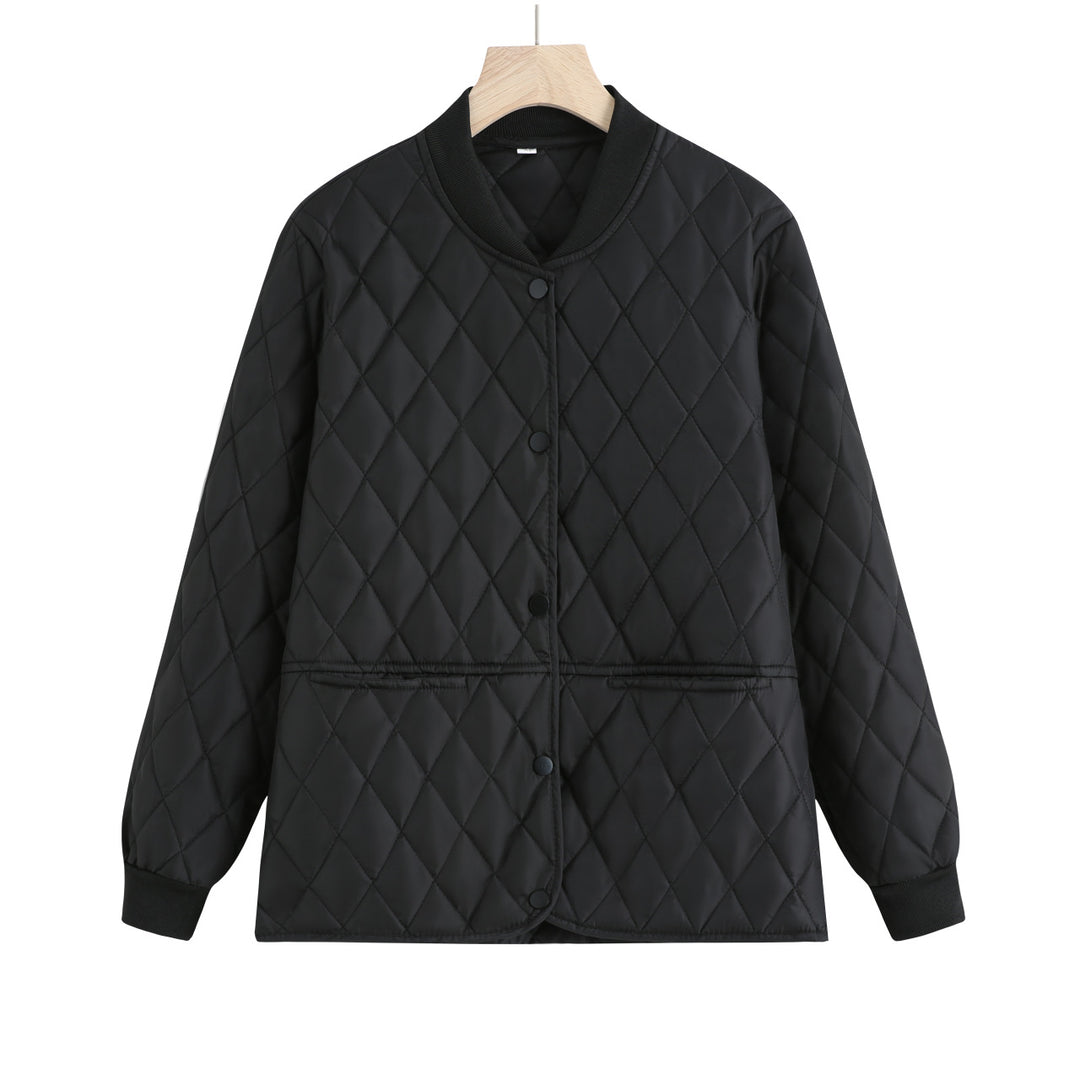 Damen nan gesteppte Übergangsjacke mit Rautensteppung und Rippenkragen Echo Archiv