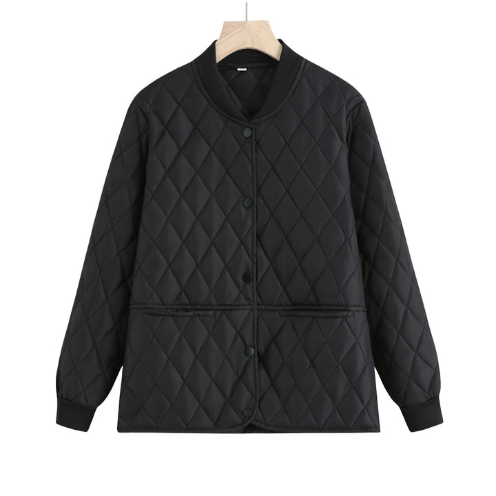 Damen nan gesteppte Übergangsjacke mit Rautensteppung und Rippenkragen Echo Archiv