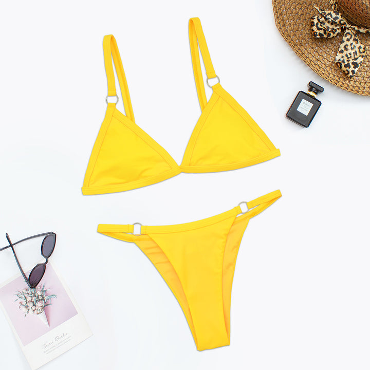 Damen Triangel-Bikini mit verstellbaren Trägern und eleganten Ringdetails Echo Archiv