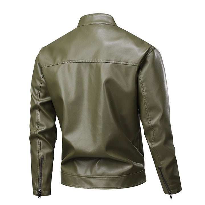 Herren trendige Kunstlederjacke im modernen Design Echoarchiv