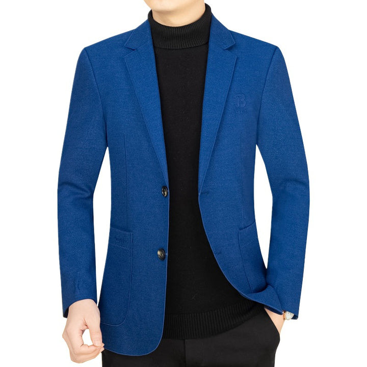 Herren Slim-Fit Sakko aus leichtem Mischgewebe mit Struktur – Tianoro