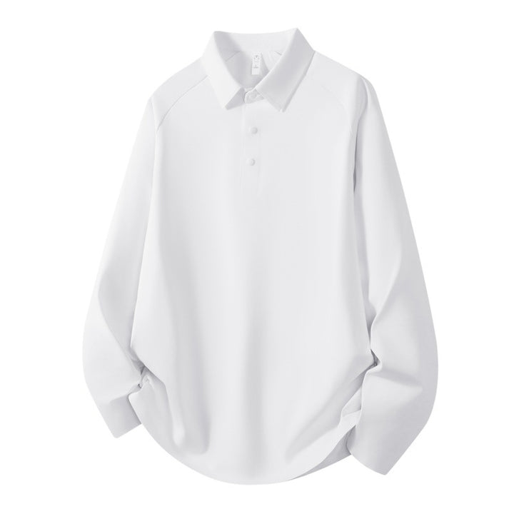 Herren Langarm-Poloshirt aus technischem Stretch mit Hemdkragen & Halbknopf-Leiste Echoarchiv