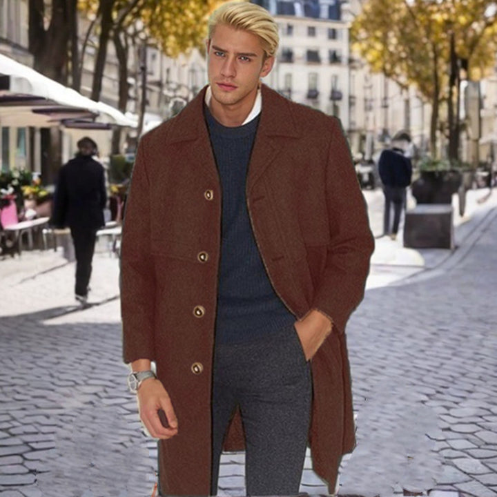 Herren eleganter Wollmantel Echoarchiv