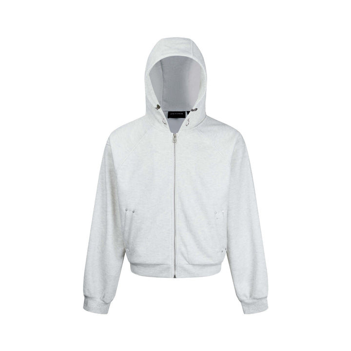 Damen Kapuzen-Sweatjacke mit Reißverschluss und Raglanärmeln Echoarchiv