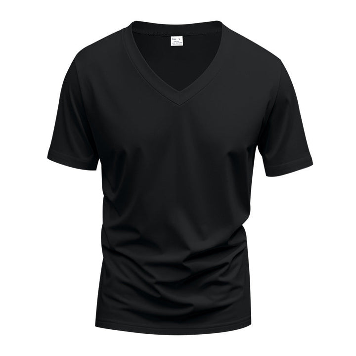Herren nan V-Ausschnitt Funktionsshirt aus leichtem Interlock mit figurnahem Schnitt Echoarchiv
